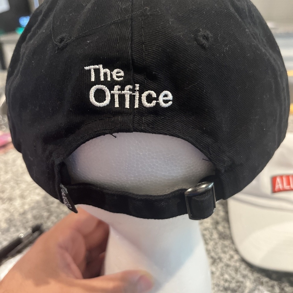 The Office Funko Black Dad Hat Adjustable Baseball Cap Interview Graphic NBC TV - Picture 2 of 4